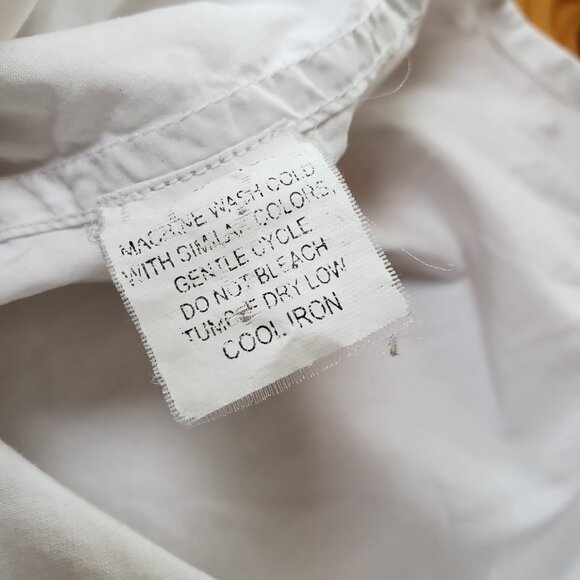 Nili Lotan NL Shirt White Cotton Button Down Long Sleeve Top Womens Size Small - Picture 3 of 7